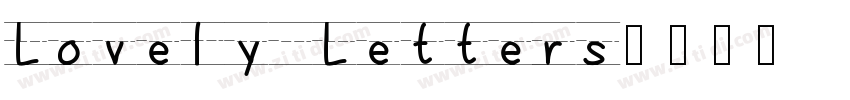Lovely Letters字体转换